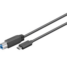 Cable Goobay USB 3.0 Type C - Type B 1m MM (Noir)