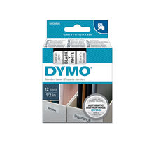 Dymo labelmanager cassette ruban d1 12mm x 7m noir/bleu (compatible avec les labelmanager et les labelwriter duo)