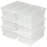 Tectake 12 boîtes de rangement plastique