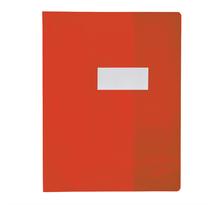 Protège-cahier PVC 150 Strong Line 24x32 cm Marque-page Translucide rouge ELBA