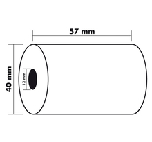 Bobine 1 pli thermique sans BPA 55g 57x40x12 mm 18 mètres x 50 EXACOMPTA