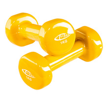Tectake 2 Haltères de Fitness, de Musculation en Vinyle - 2 x 1,0 kg