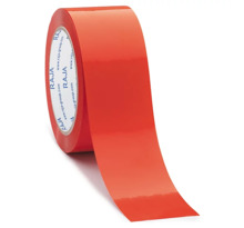 Ruban adhésif couleur rouge PVC RAJA Résistant, 37 microns 50 mm x 66 m (colis de 6)