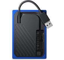 Western Digital Disque dur externe SSD 500 Go My Passeport Noir Cobalt