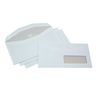 Enveloppe papier vélin blanc, 115 x 225 mm, avec fenêtre, 80 g/m² fermeture gommée, blanc (paquet 1000 unités)