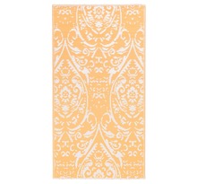 Vidaxl tapis d'extérieur orange et blanc 80x150 cm pp