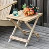 Fauteuil de jardin Adirondack pliable avec repose-pied et table basse bois sapin traité naturel