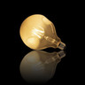 Ampoule led globe (g125) irrégulière au verre lacté  culot e27  6w cons. (48w eq.)  600 lumens  lumière blanc chaud
