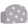 Vidaxl canapé pour enfants gris clair avec étoiles peluche douce