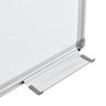 Tableau blanc magnétique avec porte-marqueurs aluminium et métal 60 x 45 cm blanc