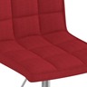 Vidaxl chaise pivotante de salle à manger rouge bordeaux tissu