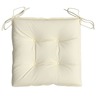 vidaXL Coussins de chaise 2 Pièces blanc crème 50x50x7 cm tissu oxford