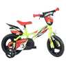 Dino bikes vélo pour enfants raptor jaune fluorescent 12"