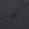 vidaXL Coussin de banc de jardin noir 100x50x3 cm tissu oxford