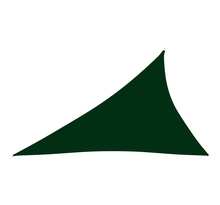 vidaXL Voile de parasol Tissu Oxford triangulaire 4x5x6,4 m Vert foncé