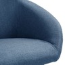 Vidaxl chaise de salle à manger bleu tissu