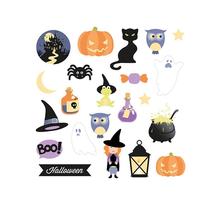 42 formes découpées en papier - Halloween