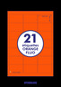 20 Planches A4 - 21 étiquettes 63,5 MM x 38,1 MM autocollantes fluo orange par planche pour tous types imprimantes - Jet d'encre/laser/photocopieuse