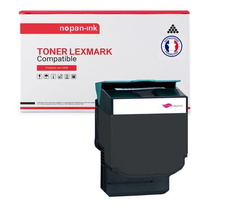 NOPAN-INK - Toner x1 71B2HM0 (Magenta) - Compatible pour Lexmark CS417 CS417dn CS517 CS517de CX417 CX417de CX517 CX517de Lexmark CS4