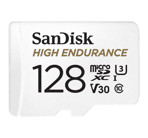 sandisk SanDisk High Endurance microSDXC UHS-I U3 V30 128 Go + Adaptateur SD