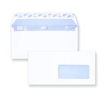 Lot de 500 enveloppes postales DL auto-adhésives avec fenêtre
