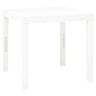 Vidaxl table de jardin blanc 78x78x72 cm plastique