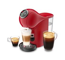 Machine à café Espresso BooFonction XL Boissons chaudes et froides - KRUPS Genio S Plus YY4444FD - Rouge - Témoin Détartrage