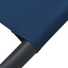 vidaXL Chaise longue d'extérieur tissu bleu