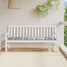 vidaXL Coussin de banc de jardin motif à carreaux gris 180x50x3 cm