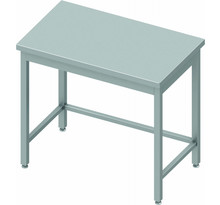 Table inox centrale professionnelle - sans etagère - profondeur 800 - stalgast - 1900x800