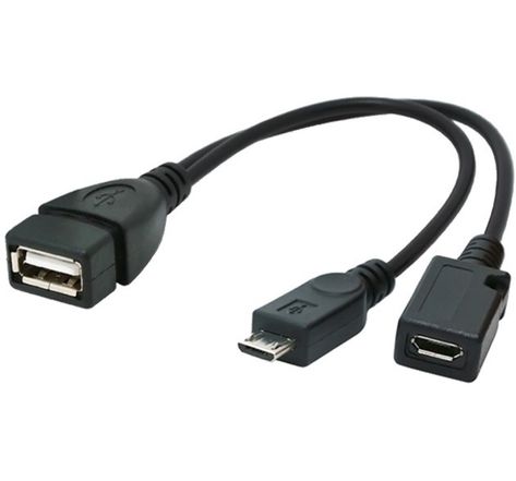 Cable Gembird USB femelle vers micro USB male (OTG) + micro USB femelle (OTG)