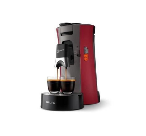 Philips senseo select csa240/91 machine a café dosette - rouge