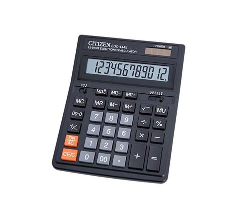 Calculatrice de table SDC-444S 12 Chiffres Noir CITIZEN