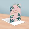 Carte joyeux anniversaire fleuri - draeger paris