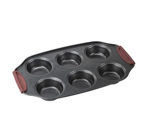Moule à muffins avec revêtement anti-adhésif - 31 x 18 cm - En acier carbone - Convient aux fours