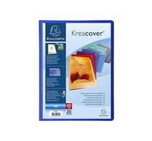 Protège document personnalisable PP Kreacover 40 vues assortis EXACOMPTA