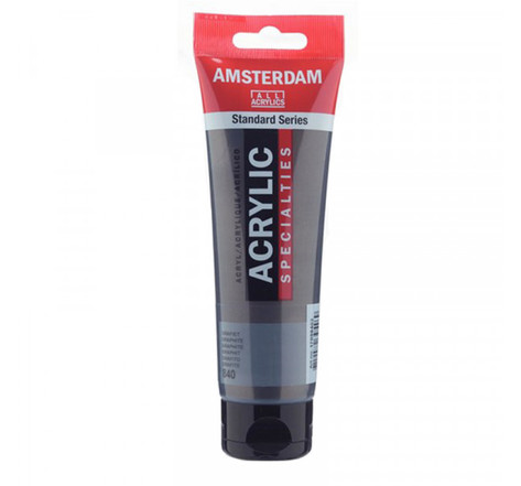 Peinture acrylique en tube - graphite - 120ml - amsterdam