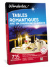 Coffret cadeau - WONDERBOX - Tables romantiques avec vin, champagne ou apéritif