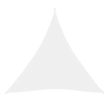 Vidaxl voile de parasol tissu oxford triangulaire 4x4x4 m blanc