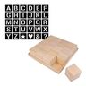 Cubes en bois alphabet à faire soi-même - 6 cm