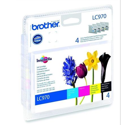 Brother lc970 cartouches d'encre multipack couleur