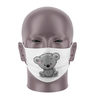 Masque Bandeau Enfant - Ourson Blanc - Masque tissu lavable 50 fois