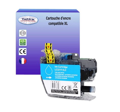 Cartouche compatible Brother LC3217XL / LC3219XL - Cyan – T3AZUR