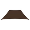 vidaXL Voile de parasol Tissu Oxford trapèze 2/4x3 m Marron