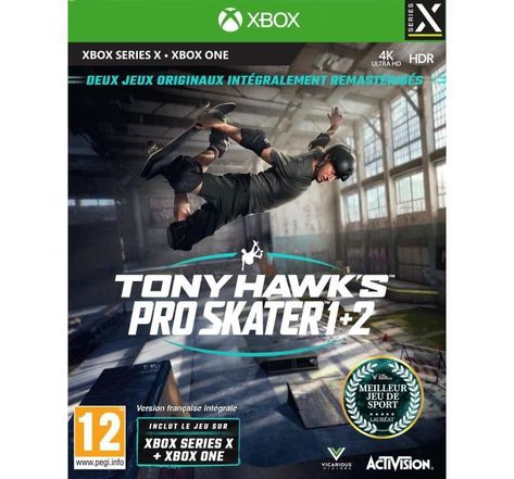 Tony Hawk's Pro Skater 1 + 2 Jeu Xbox Series X et Xbox One