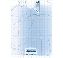 Cahier 8000 POLYPRO A4 210 x 297 mm 96 Pages 90g Grands Carreaux Incolore CALLIGRAPHE