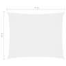 Vidaxl voile de parasol tissu oxford rectangulaire 3x4 m blanc