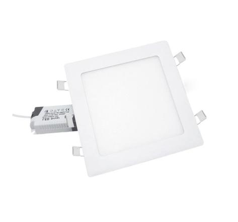 Spot led extra plat carré blanc 24w - blanc chaud 2300k - 3500k - silamp