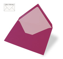 Enveloppe C6  uni  FSC Mix Credit  red magma  156x110mm  90g / m²  5 pces
