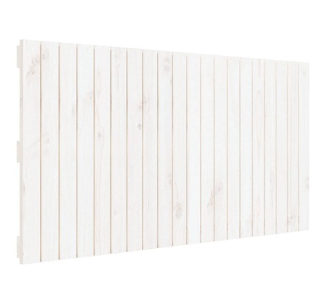 vidaXL Tête de lit murale Blanc 127 5x3x60 cm Bois massif de pin